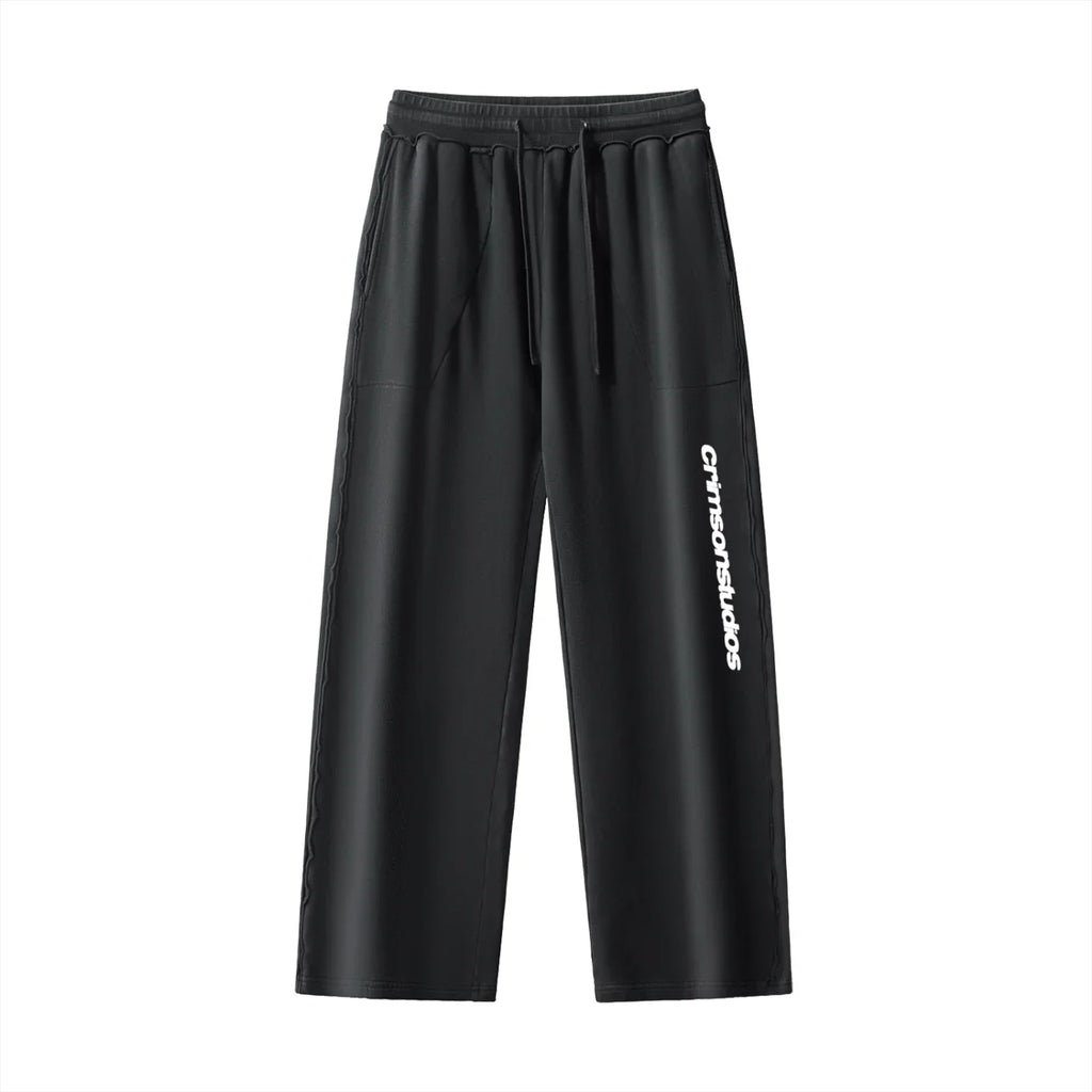 Raw-Seam Enzyme Washed Sweatpants