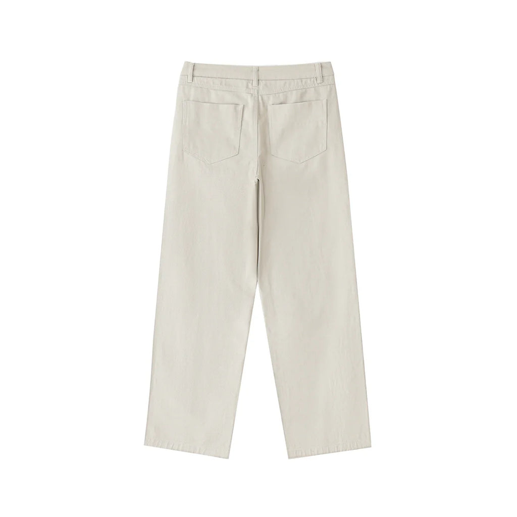 Heavyweight Cotton Straight-Leg Pants