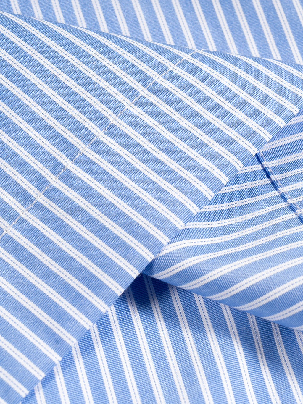 Oversized Vertical Blue Stripe Boxy Shirt